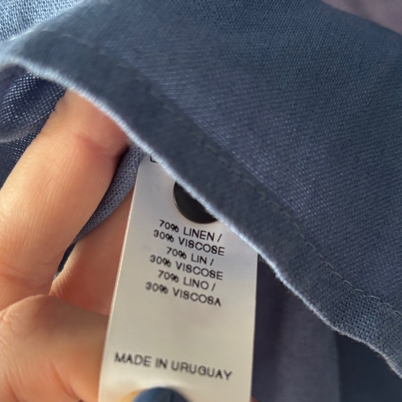 Pastiche Linen Colorblock Shirt - Picture 3 of 3